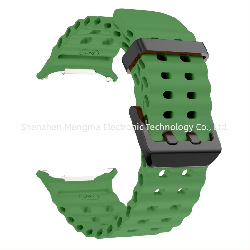 Pentru Samsung GalaxyWatch7 Ultra47mm Site oficial Curea sport din silicon Ocean Original cu cataramă dublă