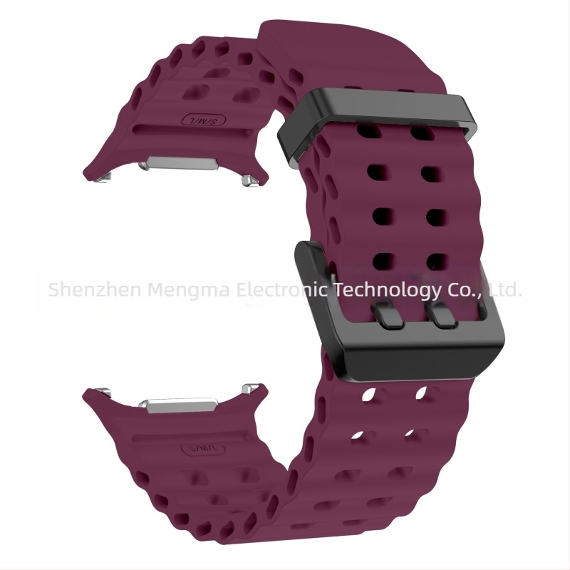 Pentru Samsung GalaxyWatch7 Ultra47mm Site oficial Curea sport din silicon Ocean Original cu cataramă dublă