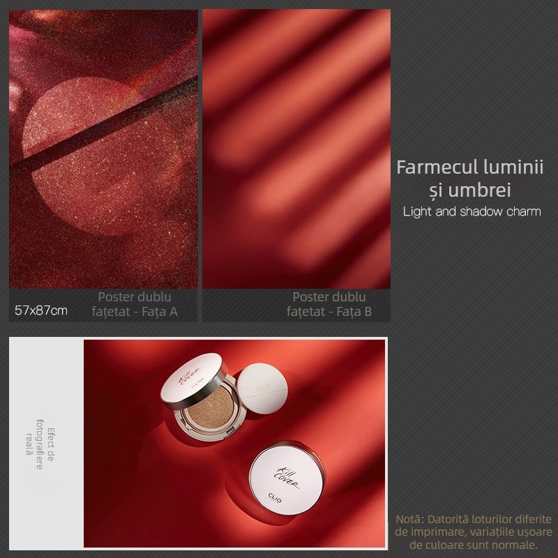 Fundal pentru fotografie 3D stereo față-verso, hârtie de fundal, ondulații de apă, umbră de copac, cer luminos, recuzită pentru fotografie, fotografie de frumusețe alimentară