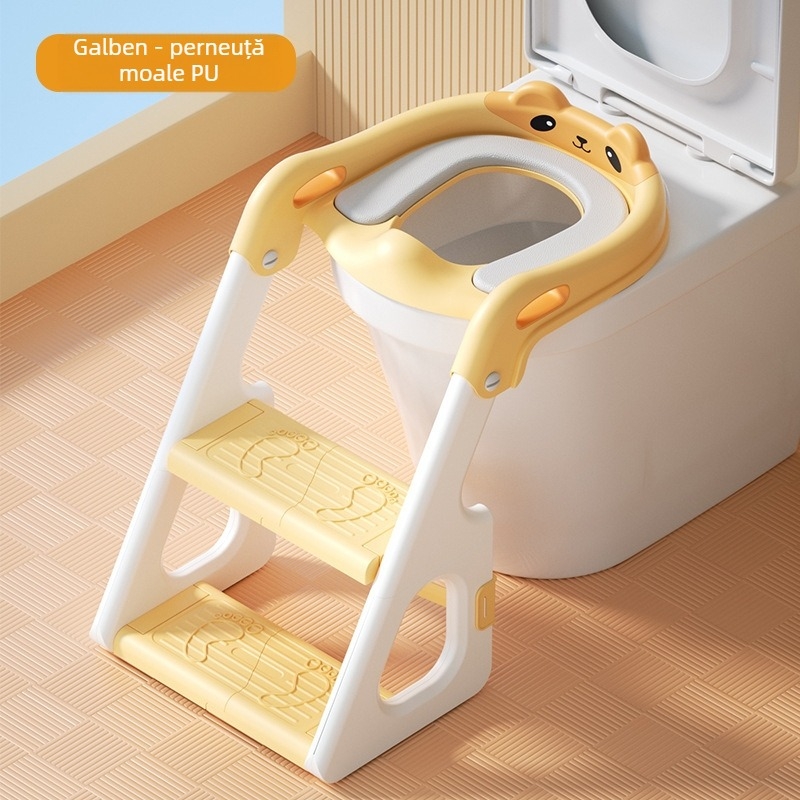 Scaun auxiliar pentru toaletă pentru copii, scară, toaletă preșcolară, scaun pentru picioare, buclă pentru toaletă pentru copii, scară portabilă pentru toaletă