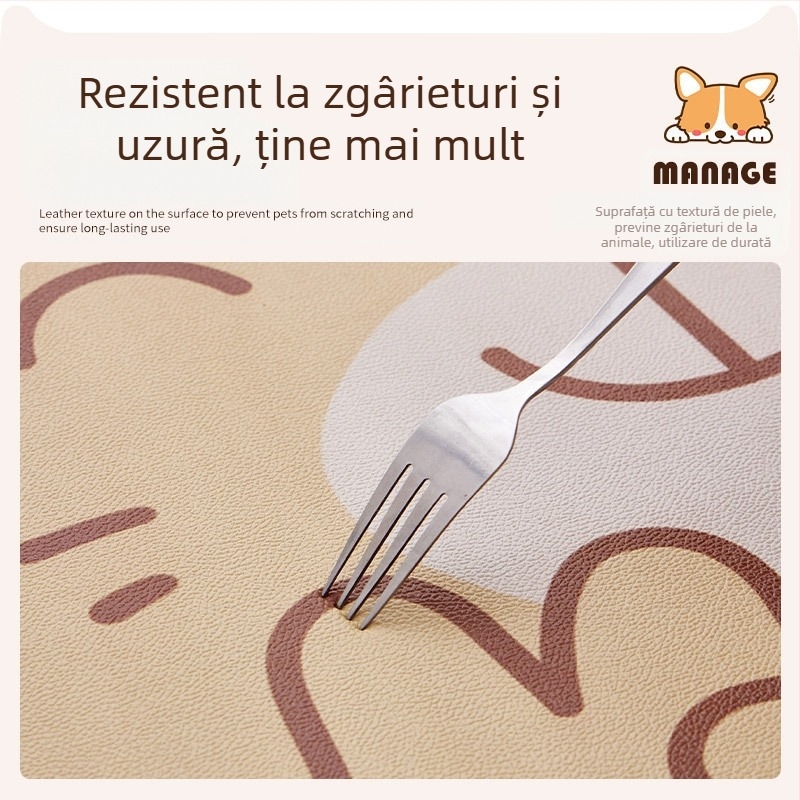 Covoraș de podea pentru animale de companie, impermeabil, anti-urină din PVC, pentru gardul câinelui, covor, pentru masă, pentru câini și pisici, covor antiderapant pentru cușcă de câini