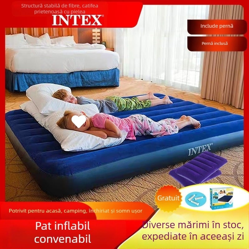 Pat gonflabil pentru uz casnic, Saltea gonflabilă pentru una sau două persoane, Pat leneș, Saltea gonflabilă portabilă pentru exterior 313