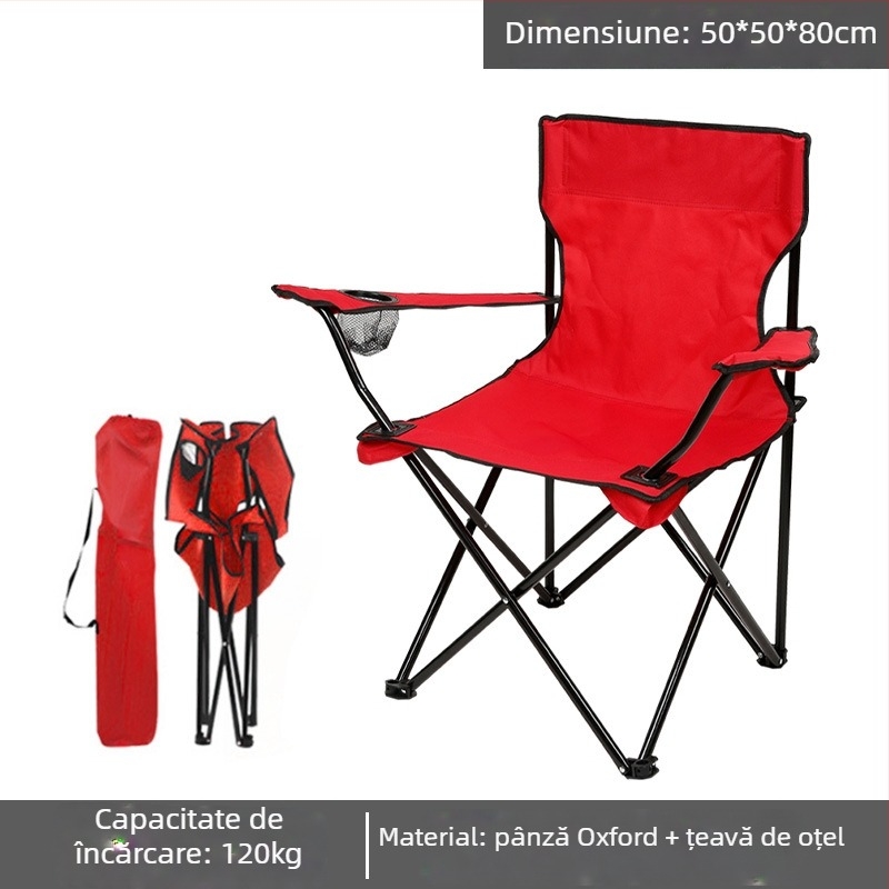 Scaun pliabil în aer liber, scaun portabil, scaun pliabil pentru camping, scaun pliabil cu spătar, scaun pliabil pentru pescuit, scaun pliabil