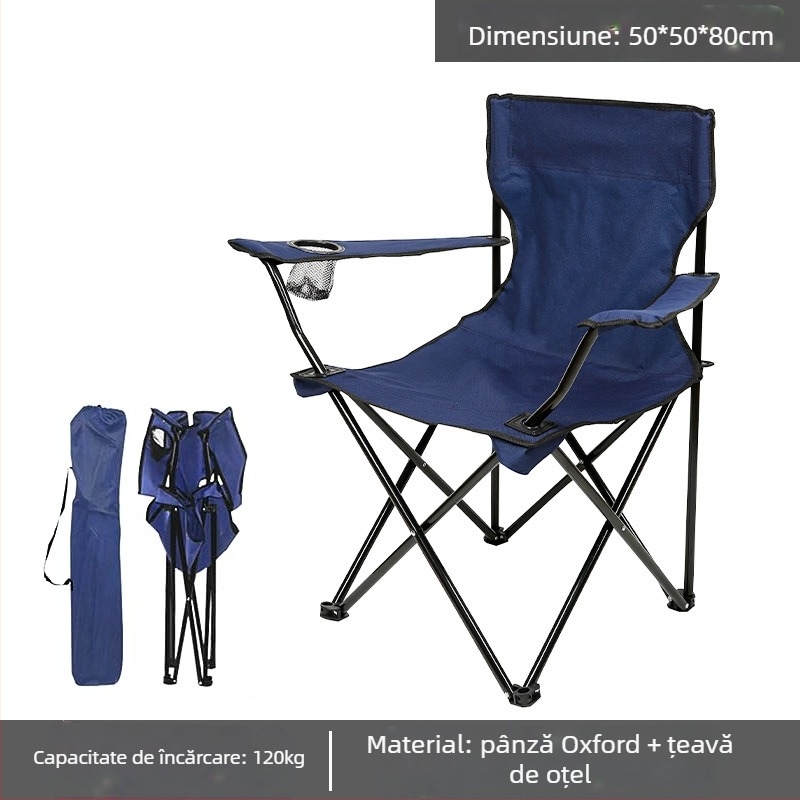 Scaun pliabil în aer liber, scaun portabil, scaun pliabil pentru camping, scaun pliabil cu spătar, scaun pliabil pentru pescuit, scaun pliabil