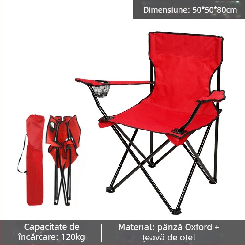 Scaun pliabil în aer liber, scaun portabil, scaun pliabil pentru camping, scaun pliabil cu spătar, scaun pliabil pentru pescuit, scaun pliabil