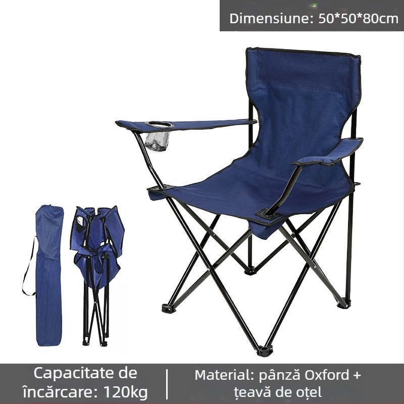 Scaun pliabil în aer liber, scaun portabil, scaun pliabil pentru camping, scaun pliabil cu spătar, scaun pliabil pentru pescuit, scaun pliabil