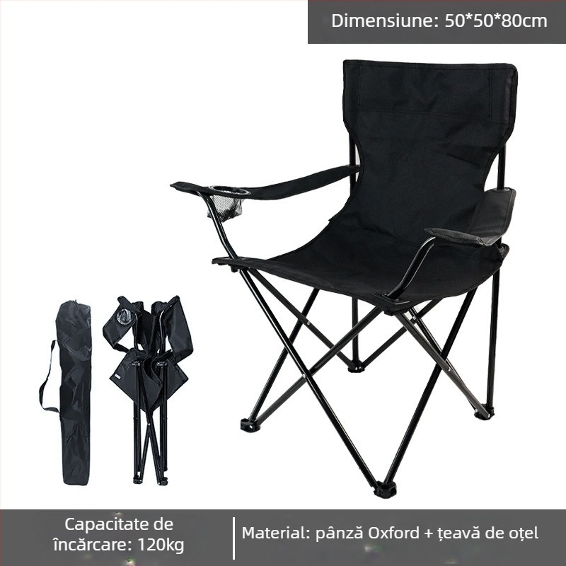 Scaun pliabil în aer liber, scaun portabil, scaun pliabil pentru camping, scaun pliabil cu spătar, scaun pliabil pentru pescuit, scaun pliabil
