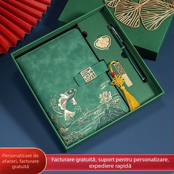 Caiet de notițe A5 pentru birou, cadou creativ pentru costum de birou, modă națională, cutie cadou pentru costum de birou, cadou pentru întâlnirea anuală