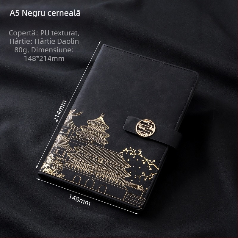 Caiet de notițe A5 pentru birou, cadou creativ pentru costum de birou, modă națională, cutie cadou pentru costum de birou, cadou pentru întâlnirea anuală