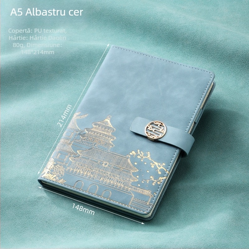 Caiet de notițe A5 pentru birou, cadou creativ pentru costum de birou, modă națională, cutie cadou pentru costum de birou, cadou pentru întâlnirea anuală