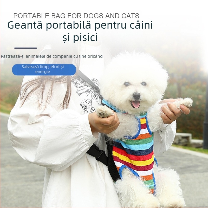 Rucsac universal popular pentru pisici și câini, geantă pentru animale de companie, geantă portabilă de piept pentru animale de companie Teddy Yorkshire pentru ieșiri, rucsac pentru animale de companie