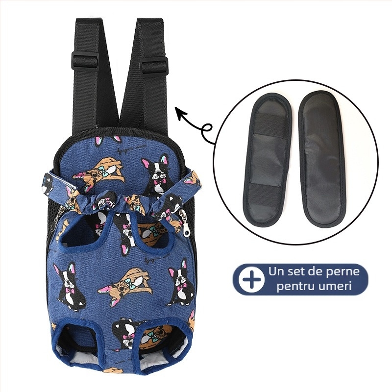 Rucsac universal popular pentru pisici și câini, geantă pentru animale de companie, geantă portabilă de piept pentru animale de companie Teddy Yorkshire pentru ieșiri, rucsac pentru animale de companie