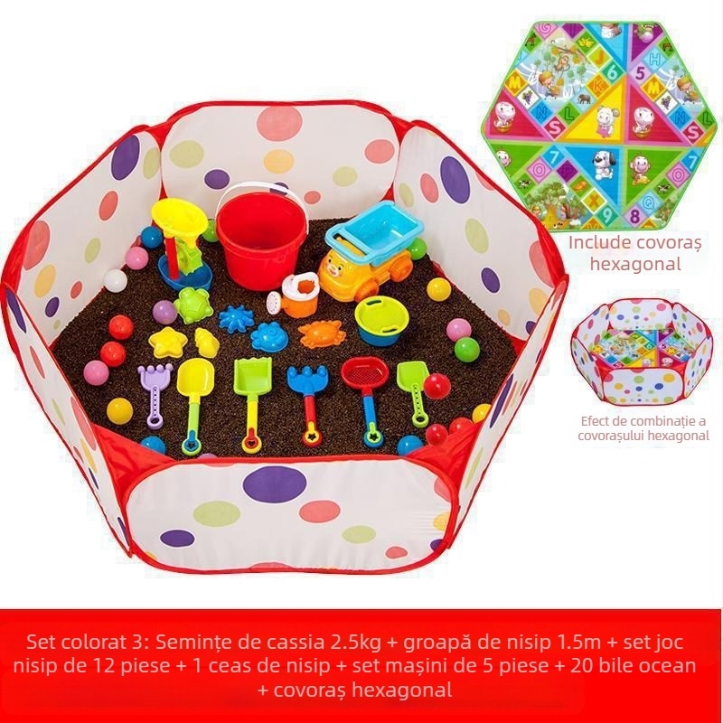 Nisip de jucărie cu semințe de Cassia, vrac, pentru copii, miez de pernă, îndepărtarea prafului sălbatic, nisip de piscină vrac, en-gros