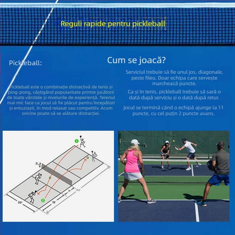 Costum de rachetă UGIN Peak din fibră de carbon, calitate profesională, pentru competiții, sport, Peak Racket Board, pickleball