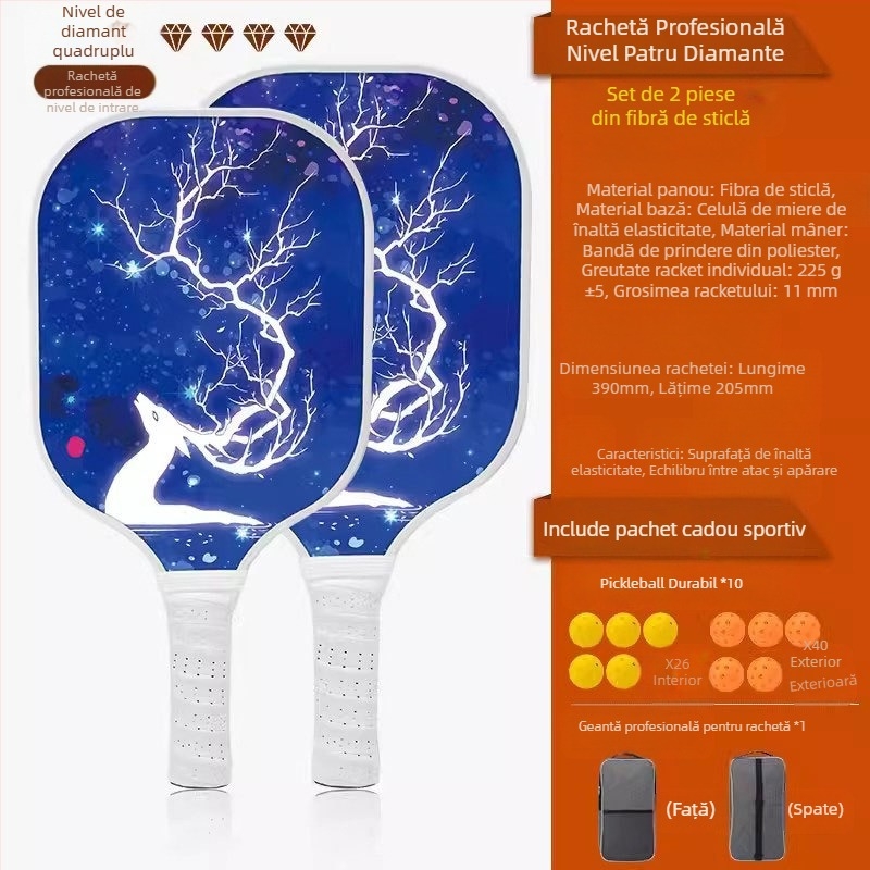 Costum de rachetă UGIN Peak din fibră de carbon, calitate profesională, pentru competiții, sport, Peak Racket Board, pickleball