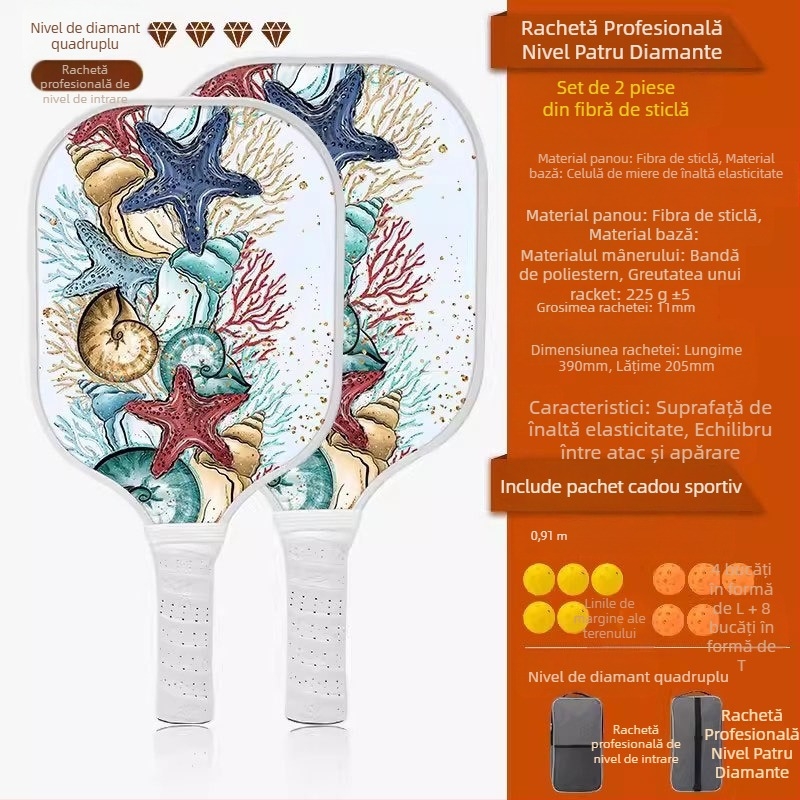 Costum de rachetă UGIN Peak din fibră de carbon, calitate profesională, pentru competiții, sport, Peak Racket Board, pickleball