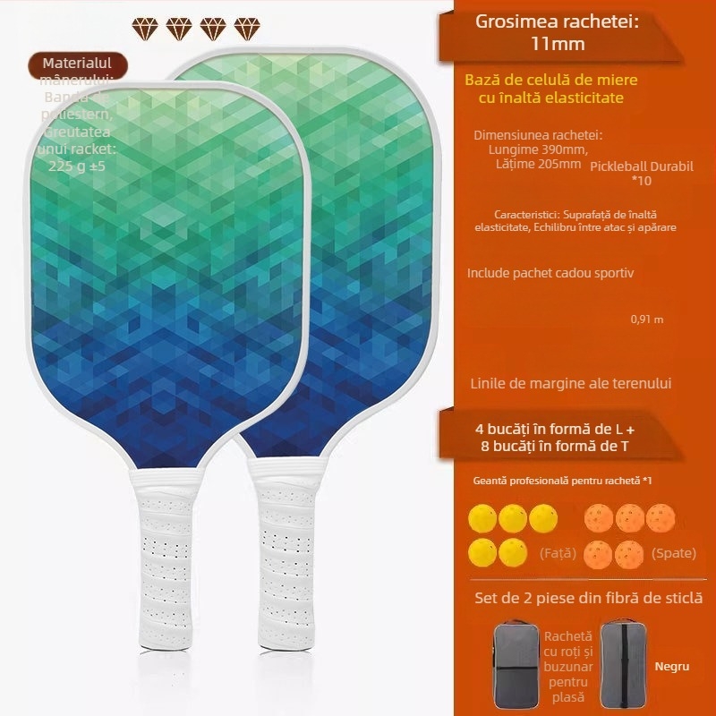 Costum de rachetă UGIN Peak din fibră de carbon, calitate profesională, pentru competiții, sport, Peak Racket Board, pickleball