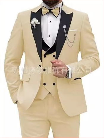 Costum bărbătesc, costum, set de 3 piese, costum slim fit pentru bărbați, costum casual de afaceri, rochie de mire, costum de petrecere