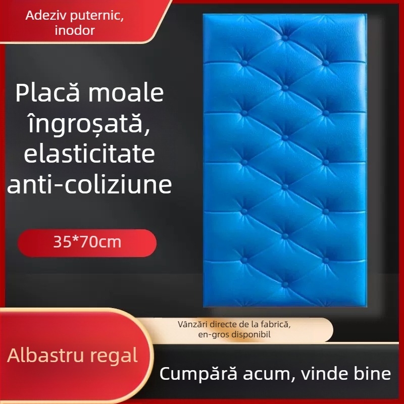 Tapet de pat impermeabil și rezistent la umiditate, autoadeziv tatami, geantă moale pentru pat, autocolante de perete, autocolante decorative anti-coliziune pentru perete