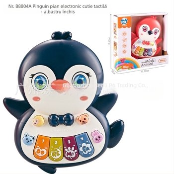 Jucărie educativă multifuncțională pentru copii, cu desene animate, animale, orgă electronică, muzică ușoară, pian electronic, instrument muzical, jucărie