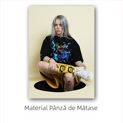 Poster Aliexpress transfrontalier cu celebritatea Billie Eilish, Billie Eilish personaj european și american, pictură murală pentru dormitor și living