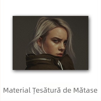 Poster Aliexpress transfrontalier cu celebritatea Billie Eilish, Billie Eilish personaj european și american, pictură murală pentru dormitor și living