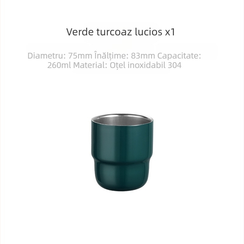 Cană de cafea din oțel inoxidabil 304, cană de cafea cu izolație dublă pentru exterior, din oțel inoxidabil, pentru comerț exterior, cu pas, pentru comerț exterior