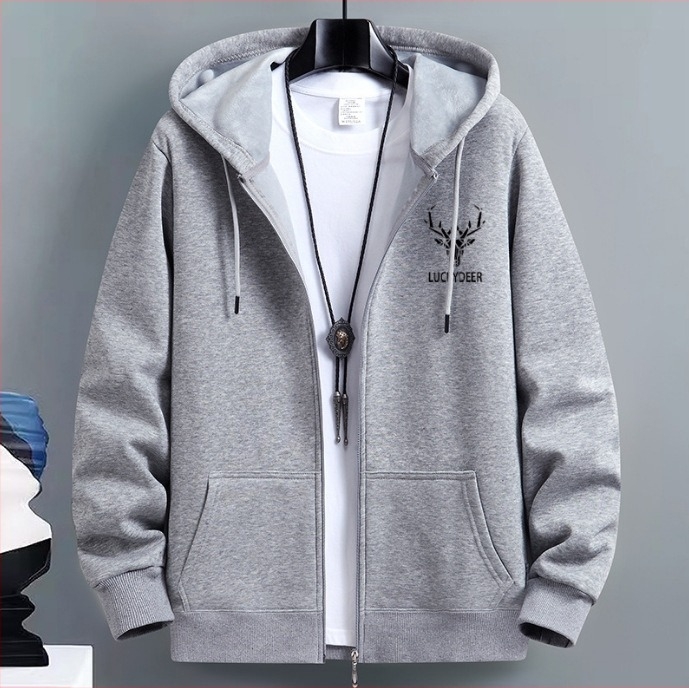 Cardigan pulover bărbați primăvară și toamnă modă americană brand cu glugă cupluri haine de top sport cu fermoar lejer jachetă transfrontalieră plus size