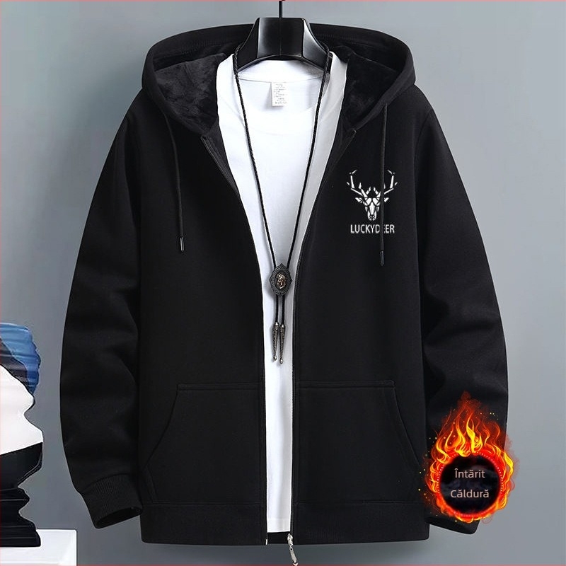 Cardigan pulover bărbați primăvară și toamnă modă americană brand cu glugă cupluri haine de top sport cu fermoar lejer jachetă transfrontalieră plus size