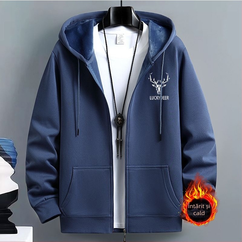 Cardigan pulover bărbați primăvară și toamnă modă americană brand cu glugă cupluri haine de top sport cu fermoar lejer jachetă transfrontalieră plus size