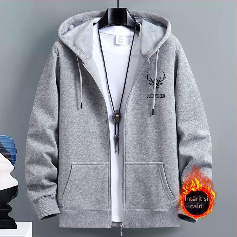 Cardigan pulover bărbați primăvară și toamnă modă americană brand cu glugă cupluri haine de top sport cu fermoar lejer jachetă transfrontalieră plus size