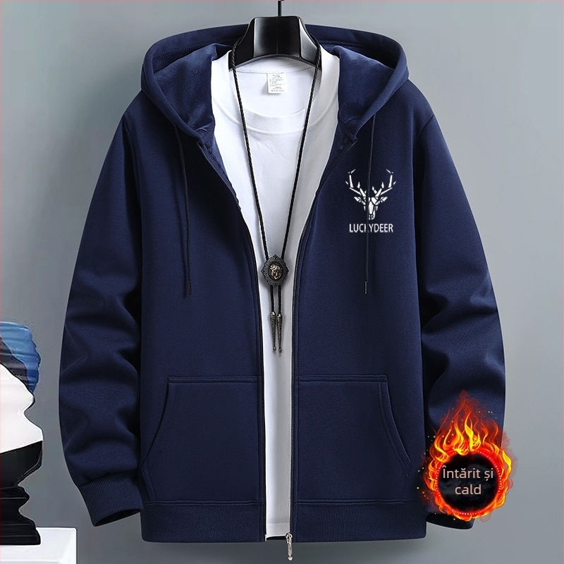 Cardigan pulover bărbați primăvară și toamnă modă americană brand cu glugă cupluri haine de top sport cu fermoar lejer jachetă transfrontalieră plus size