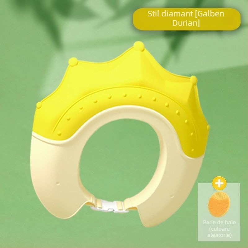 Șampon pentru bebeluși, artefact, capac de reținere a apei pentru copii, cască de duș pentru baie pentru bebeluși, protecție impermeabilă pentru urechi, capac de apă pentru spălarea părului pentru copii