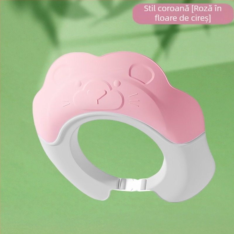 Șampon pentru bebeluși, artefact, capac de reținere a apei pentru copii, cască de duș pentru baie pentru bebeluși, protecție impermeabilă pentru urechi, capac de apă pentru spălarea părului pentru copii