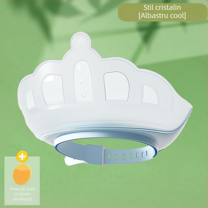 Șampon pentru bebeluși, artefact, capac de reținere a apei pentru copii, cască de duș pentru baie pentru bebeluși, protecție impermeabilă pentru urechi, capac de apă pentru spălarea părului pentru copii