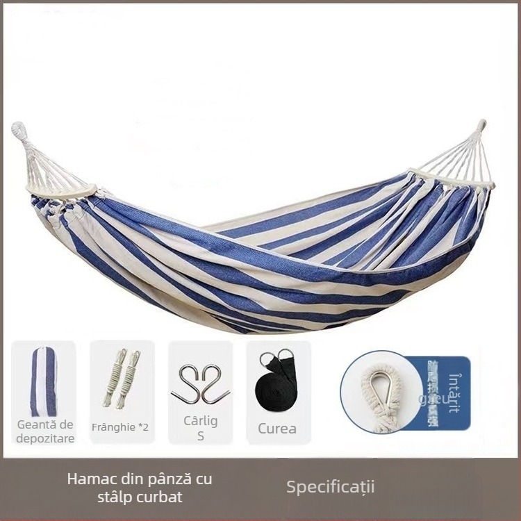 Hamac balansoar exterior, îngroșat, interior, single dublu, dormitor studențesc, dormitor pentru adulți, scaun suspendat din pânză anti-răsturnare
