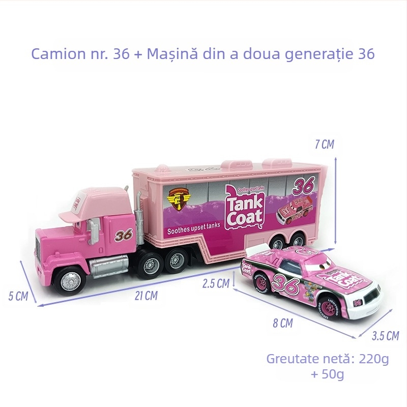 Car Story Uncle Mai Container Truck Racer suit Aliaj Mașină Jucărie Model Copii