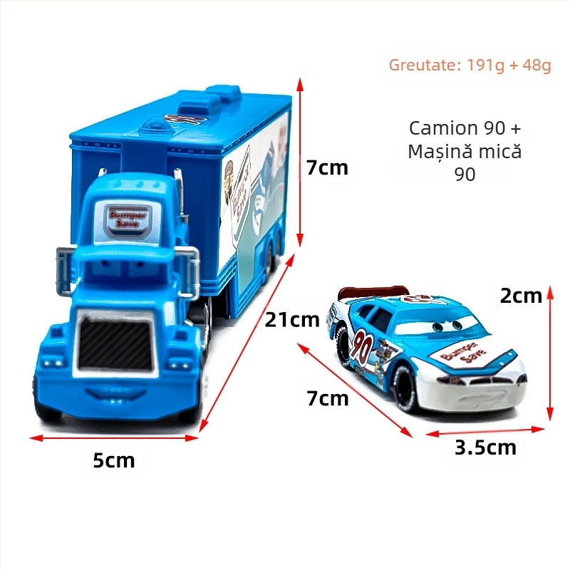 Car Story Uncle Mai Container Truck Racer suit Aliaj Mașină Jucărie Model Copii