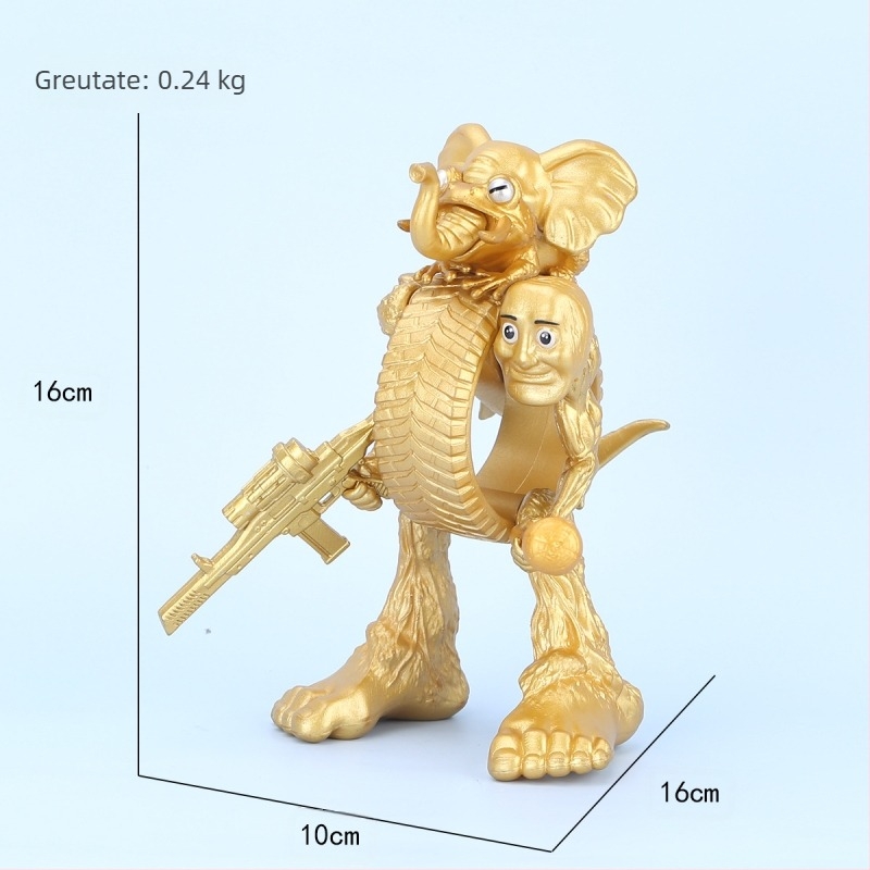 Ornamente de figurine clasice transfrontaliere din munți și mări, Tungtungsahur, om de lemn, purtând pantofi, rechin, păpușă, en-gros