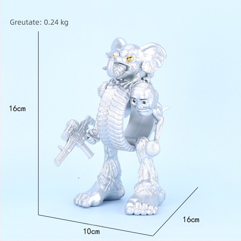 Ornamente de figurine clasice transfrontaliere din munți și mări, Tungtungsahur, om de lemn, purtând pantofi, rechin, păpușă, en-gros