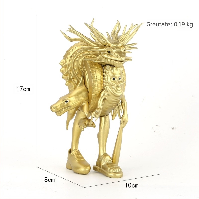 Ornamente de figurine clasice transfrontaliere din munți și mări, Tungtungsahur, om de lemn, purtând pantofi, rechin, păpușă, en-gros
