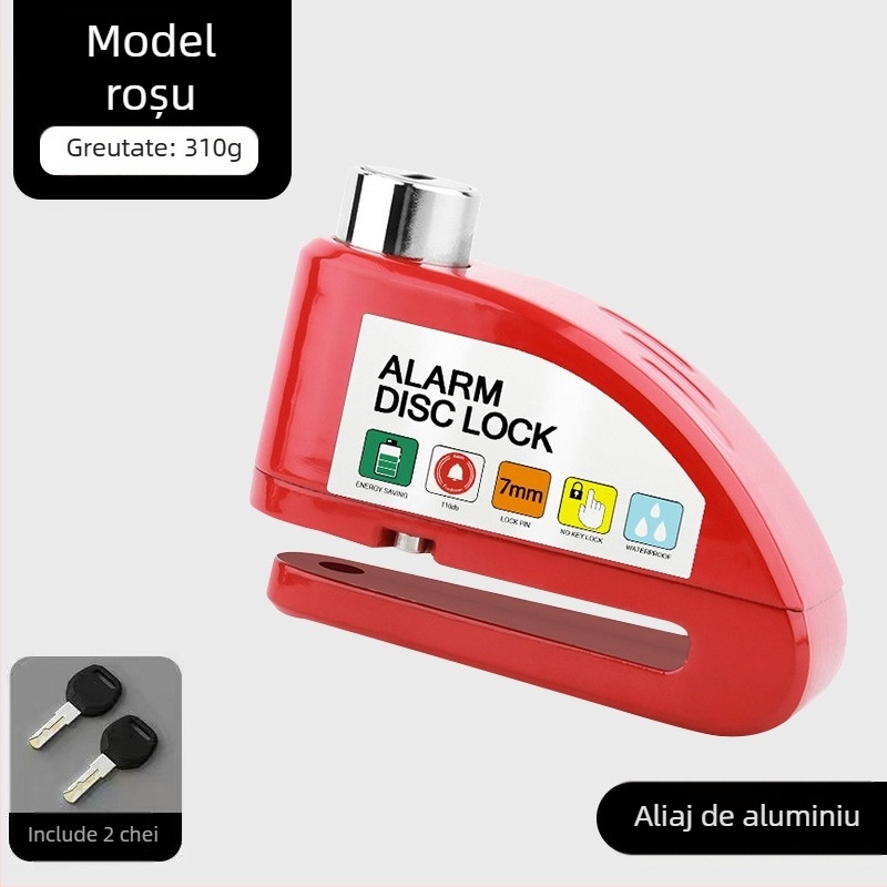 Încuietoare universală pentru frână cu disc pentru mașină electrică, încuietoare pentru motocicletă, antifurt, alarmă pentru bicicletă, încuietoare cu disc de frână, încuietoare pentru biciclete de munte