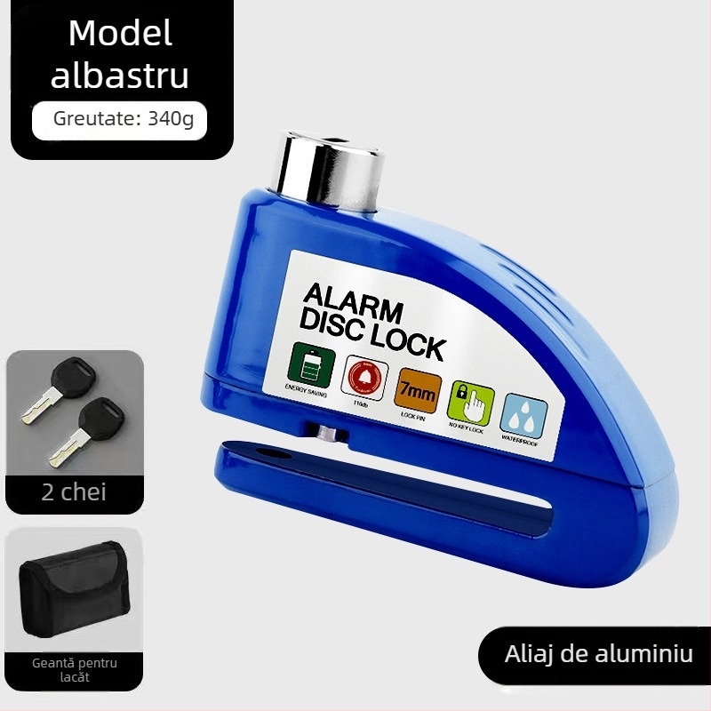 Încuietoare universală pentru frână cu disc pentru mașină electrică, încuietoare pentru motocicletă, antifurt, alarmă pentru bicicletă, încuietoare cu disc de frână, încuietoare pentru biciclete de munte