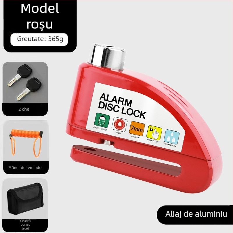 Încuietoare universală pentru frână cu disc pentru mașină electrică, încuietoare pentru motocicletă, antifurt, alarmă pentru bicicletă, încuietoare cu disc de frână, încuietoare pentru biciclete de munte