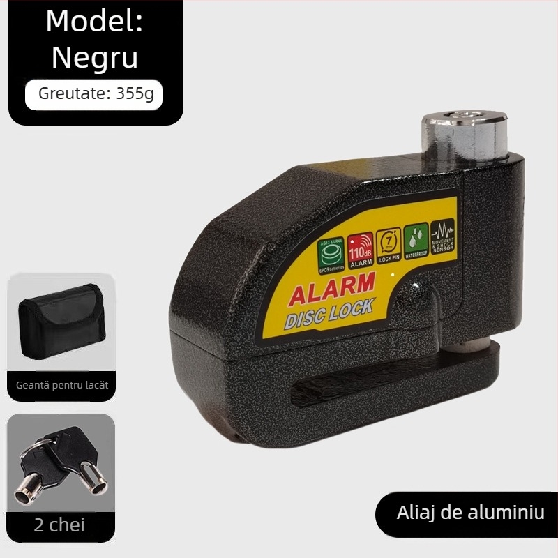 Încuietoare universală pentru frână cu disc pentru mașină electrică, încuietoare pentru motocicletă, antifurt, alarmă pentru bicicletă, încuietoare cu disc de frână, încuietoare pentru biciclete de munte