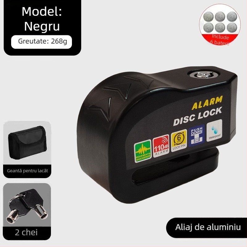 Încuietoare universală pentru frână cu disc pentru mașină electrică, încuietoare pentru motocicletă, antifurt, alarmă pentru bicicletă, încuietoare cu disc de frână, încuietoare pentru biciclete de munte