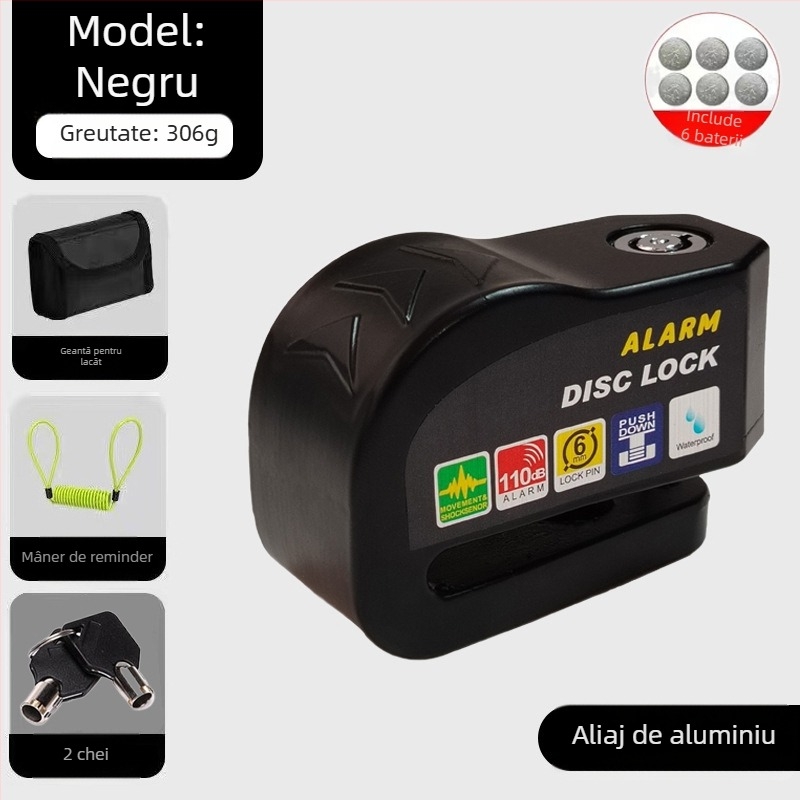 Încuietoare universală pentru frână cu disc pentru mașină electrică, încuietoare pentru motocicletă, antifurt, alarmă pentru bicicletă, încuietoare cu disc de frână, încuietoare pentru biciclete de munte