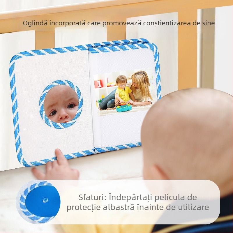 Transfrontalieră Tear-Off pânză carte coadă copil 0-6 luni 1 an poate mesteca educație timpurie jucărie educațională ocupat pentru copii carte liniștită