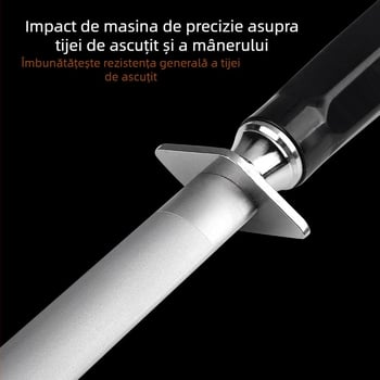 12 inch oțel tungsten plat granulație fină cuțit de șlefuit stick de uz casnic sacrificare vânzare carne cuțit de șlefuit stick rapid cuțit special Grinder cuțit profesional de șlefuit