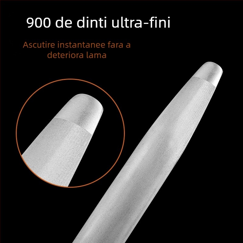 12 inch oțel tungsten plat granulație fină cuțit de șlefuit stick de uz casnic sacrificare vânzare carne cuțit de șlefuit stick rapid cuțit special Grinder cuțit profesional de șlefuit